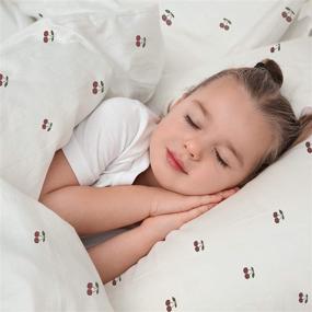 img 1 attached to 🌿 Makemake Organics GOTS Certified Organic Twin Sheets - Non Toxic, Safe & Neutral Unisex Bedding Set (4 Piece)
