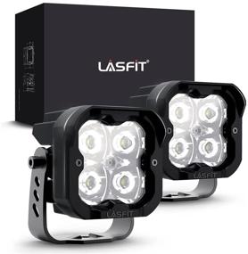 img 4 attached to 🚛 LASFIT TIR LED Pods: 3-Inch Square Side Light, 2Pcs Spot Beam Off Road Light with Black Enamel Coating for Toyota Tacoma, Subaru, Trucks, Boat, Vehicle, Equipment, Household-Use - 3 Years Warranty