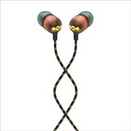 🎵 house of marley smile jamaica wired earphones: rasta design with microphone, noise isolation, and sustainable materials logo