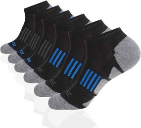 img 4 attached to JOYNÉE Men's 6 Pack No Show Performance Cushioned Low Cut Running Socks for Enhanced Athletic Comfort