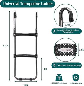 img 2 attached to 🔧 HBTower Trampoline Accessories - Universal Skid-proof Enhancement