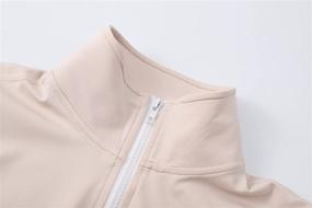 img 3 attached to 🏋️ Gihuo Women's Lightweight Workout Jacket: Full Zip & Thumb Holes for Athletic Comfort