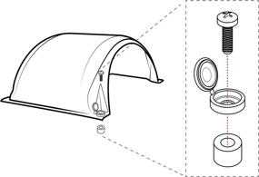 img 1 attached to 🛡️ Protective DIYE Fender for OneWheel/+/+XR - Impact Resistant Cover Kit - Guard Your One Wheel - Essential Accessory