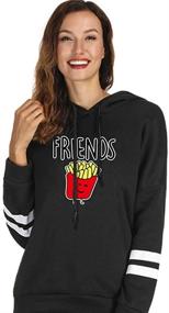 img 2 attached to Perfect Family Matching Best Friend Hoodies for Women - Funny Graphic Food Clothing, Long Sleeve Pullover Sweatshirt - Ideal 2 Outfits Gifts