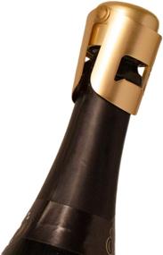 img 3 attached to 🍾 French Designed Gold Champagne Stopper: Bottle Sealer for Cava, Prosecco, Sparkling Wine - Gold Plated, No Sharp Edges, Leak-Free, No Spills, Fizz Saver, Passed 13 lbs Pressure Test