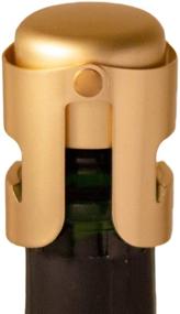 img 4 attached to 🍾 French Designed Gold Champagne Stopper: Bottle Sealer for Cava, Prosecco, Sparkling Wine - Gold Plated, No Sharp Edges, Leak-Free, No Spills, Fizz Saver, Passed 13 lbs Pressure Test