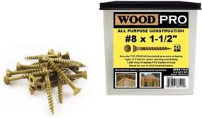 img 1 attached to WoodPro Fasteners AP8X112: Heavy-Duty Construction - 1050 Piece Set