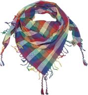 versatile 100% cotton shemagh keffiyeh scarf wrap - unisex options by tahrir scarf logo