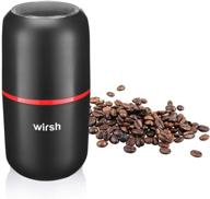 weirsh stainless steel blade coffee grinder - 15-cup large capacity herb and spice grinder, 150w powerful for coffee beans, spices, peanuts, grains, and more логотип