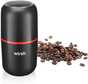 img 4 attached to Weirsh Stainless Steel Blade Coffee Grinder - 15-Cup Large Capacity Herb and Spice Grinder, 150W Powerful for Coffee Beans, Spices, Peanuts, Grains, and More