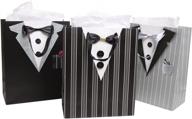 🎁 элегантные свадебные подарочные сумки и салфетки для свидетелей и дня рождения / годовщины отца - набор из 3 логотип