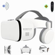 🌟 immerse yourself with 3d virtual reality headset and wireless remote control - perfect for imax movies, gaming, android, ios, iphone 12/11 pro max, samsung 4.7-6.2" cellphones logo