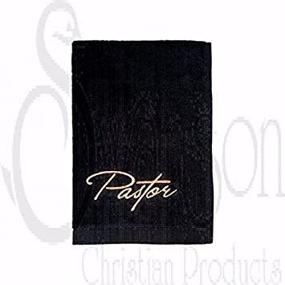 img 2 attached to Swanson Christian Supply Towel Pastor Black Lettering