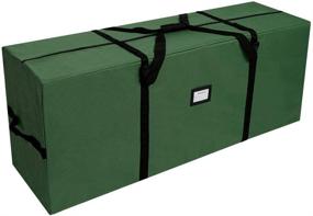 img 4 attached to 🎄 Premium Heavy-Duty Christmas Tree Storage Bag - 7.5ft Artificial Tree, Reinforced Handles, 600D Oxford, Green
