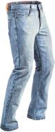 👖 fly racing resistance jeans: stylish men's street motorcycle pants in blue (size 34 tall) logo