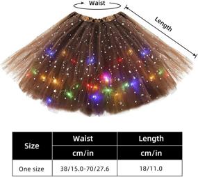 img 2 attached to Girls Ballet Skirt Dancing Luminous Girls' Clothing