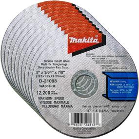 img 4 attached to 🪚 Makita 10 Pack - 5" Cut Off Wheels: Aggressive Metal & Stainless Steel Cutting for 5" Grinders