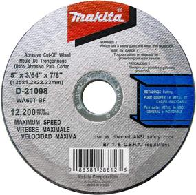 img 2 attached to 🪚 Makita 10 Pack - 5" Cut Off Wheels: Aggressive Metal & Stainless Steel Cutting for 5" Grinders