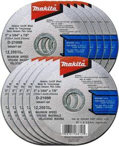 img 3 attached to 🪚 Makita 10 Pack - 5" Cut Off Wheels: Aggressive Metal & Stainless Steel Cutting for 5" Grinders