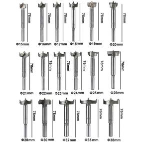 img 3 attached to 🔪 Premium Carbon Forstner Drill Bit Set - 15mm to 38mm Woodworking Range by FreeTec