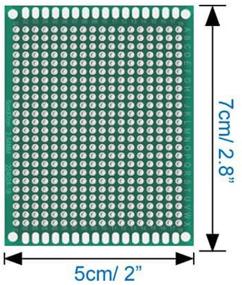 img 1 attached to 🔌 Lheng 10Pcs двухсторонняя печатная плата PCB: универсальная печатная плата для DIY и электронных проектов размером 5x7 см.