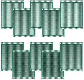 img 2 attached to 🔌 Lheng 10Pcs двухсторонняя печатная плата PCB: универсальная печатная плата для DIY и электронных проектов размером 5x7 см.