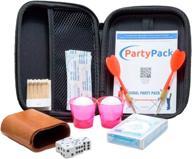 ultimate party pack: original beer pong balls, beer darts, dice set, premium dice cup, playing cards, and shot glasses логотип