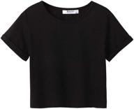 boyoo sleeve fashion crewneck rolled girls' clothing for tops, tees & blouses logo