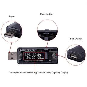 img 2 attached to 💡 USB Power Meter Voltage Current Capacity Tester 5-20V 3A - Ideal for Testing Chargers and Cables - JacobsParts