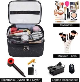 img 3 attached to Portable Cosmetic Waterproof Organizer Accessories Travel Accessories