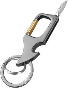 img 2 attached to Metal Keychain Portable Bottle Opener Men's Accessories