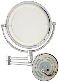 img 2 attached to 🪞 Jerdon HL88CLD 8.5-Inch LED Lighted Direct Wire Wall Mount Makeup Mirror With 8x Magnification, Chrome Finish - Improved SEO