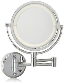 img 3 attached to 🪞 Jerdon HL88CLD 8.5-Inch LED Lighted Direct Wire Wall Mount Makeup Mirror With 8x Magnification, Chrome Finish - Improved SEO