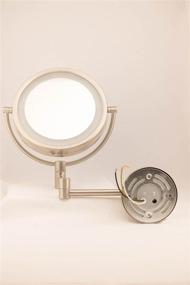 img 1 attached to 🪞 Jerdon HL88CLD 8.5-Inch LED Lighted Direct Wire Wall Mount Makeup Mirror With 8x Magnification, Chrome Finish - Improved SEO
