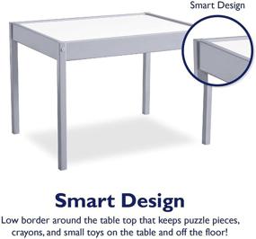 img 3 attached to 👶 Gray Baby Relax DA7501G Hunter 3 Piece Kiddy Table and Chair Set for Maximum Comfort