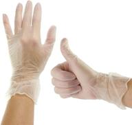 🧤 plasticpro 200-pack medium disposable vinyl gloves - powder-free, clear, latex-free, allergy-free logo