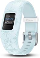 ❄️ garmin vivofit jr. 2 disney frozen 2 elsa kids fitness tracker with adjustable band - 1-year battery life, light blue logo