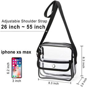 img 3 attached to HULISEN Crossbody Approved Adjustable Transparent Women's Handbags & Wallets