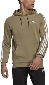 img 4 attached to Adidas Standard Essentials 3 Stripes Sweatshirt Men's Clothing in Active