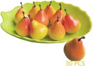 🍐 lorigun 30pcs lifelike mini pears - artificial fruit props for photography simulation models logo