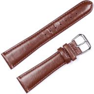 stylish havana smooth leather watchband for watches logo