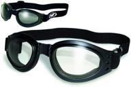 👓 2 adventure motorcycle/aviator goggles: day-night smoked and clear lenses logo
