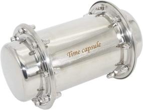 img 4 attached to 🔒 Jasni Time Capsule Waterproof Stainless Steel Container (7.6 Inch)