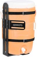 🥤 kemimoto water cooler trailer rack: 5-gallon steel water cooler holder ideal for trailers, trucks, utvs, mowers - perfect for summer camps, landscaping, traveling, and working logo