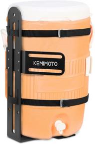 img 4 attached to 🥤 Kemimoto Water Cooler Trailer Rack: 5-Gallon Steel Water Cooler Holder Ideal for Trailers, Trucks, UTVs, Mowers - Perfect for Summer Camps, Landscaping, Traveling, and Working