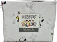 🐰 easter peanuts snoopy and woodstock berkshire queen sheet set with eggs and flowers! logo