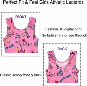 img 2 attached to 🦄 Gorgeous Gymnastics Leotards for Toddler Girls: Colorful Unicorn, Mermaid & Leopard! Perfect Dance Unitards!