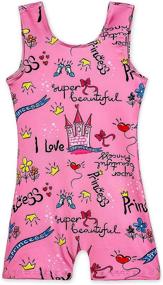 img 4 attached to 🦄 Gorgeous Gymnastics Leotards for Toddler Girls: Colorful Unicorn, Mermaid & Leopard! Perfect Dance Unitards!