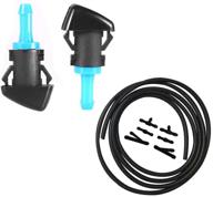 🚗 zhparty windshield washer wiper nozzle sprayer kit – 7ft long hose with connector for chrysler, dodge, ram truck, jeep – replaces oem # 5116079aa, 4805742ab, 68024312ab, 55077460aa logo