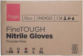 img 4 attached to 🦅 Eagle Protect FineTough Lightweight FDA Compliant Indigo Disposable Gloves: Premium Quality for Optimal Protection